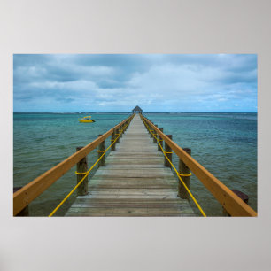 Pier At Coral Coast, Fiji Poster