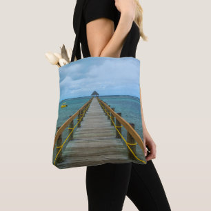 Pier At Coral Coast, Fiji Tote Bag