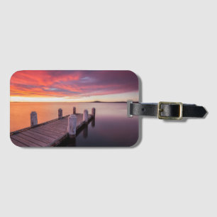 Pier at Lake Illawarra Luggage Tag
