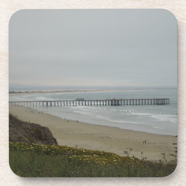 Pier at Pismo Beach, California Coaster (Front)