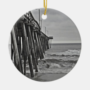 Pier by Shirley Taylor Ceramic Ornament
