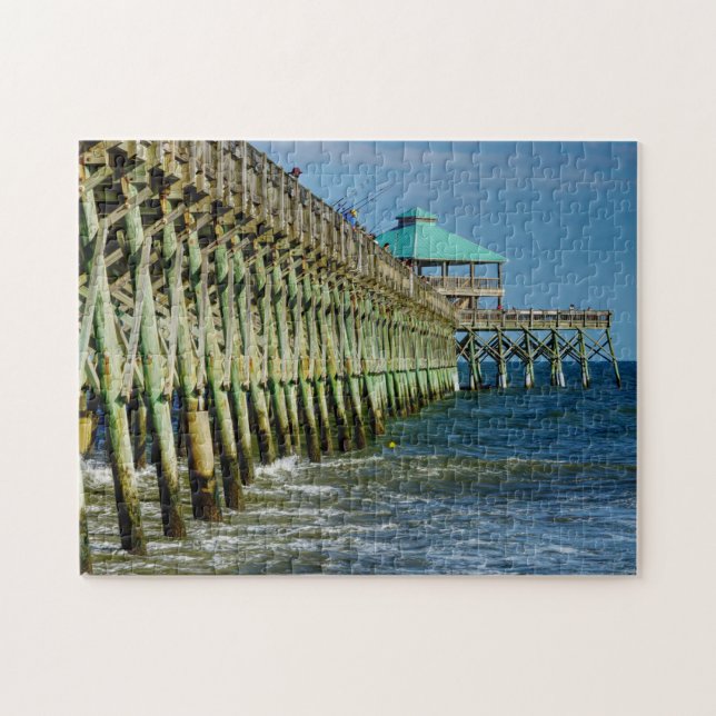 Pier Fishing Jigsaw Puzzle (Horizontal)