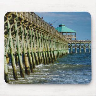 Pier Fishing Mouse Pad