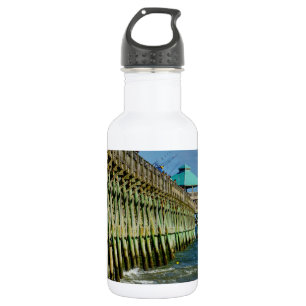 Pier Fishing Stainless Steel Water Bottle