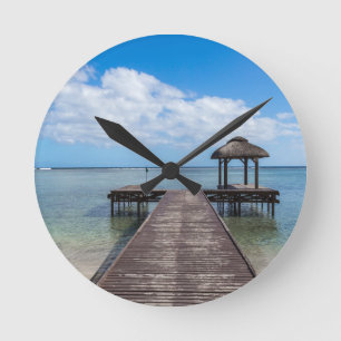 Pier into the ocean flic en flac mauritius round clock