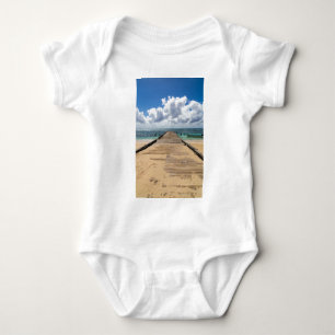 Pier into the ocean Saona Domenican Republic Baby Bodysuit