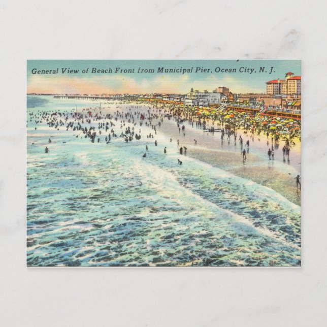 Pier, Ocean City, New Jersey Postcard (Front)