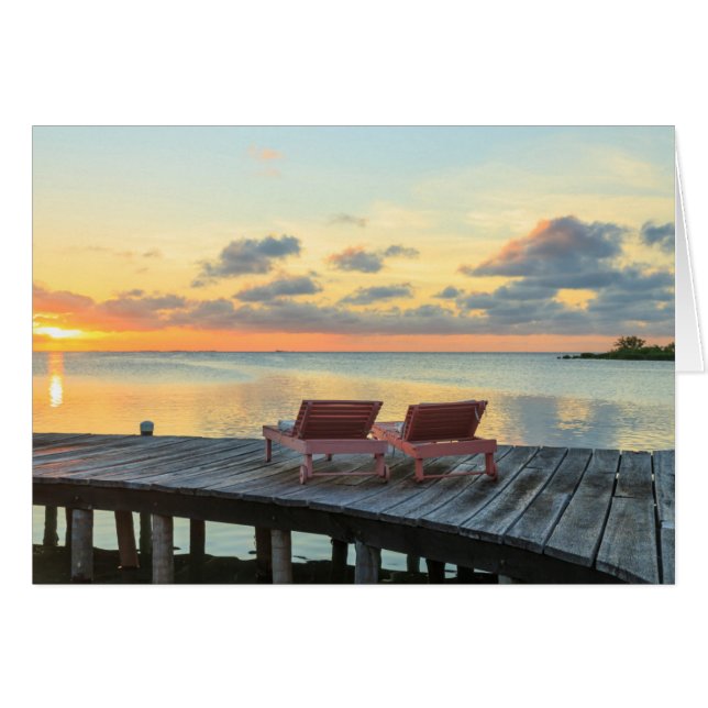 Pier overlooks the ocean, Belise (Front Horizontal)