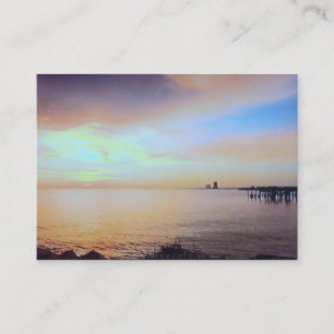 Pier Sunset Business Card