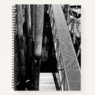 Pier Wharf Dock Walkway with Pilings Photo Notebook