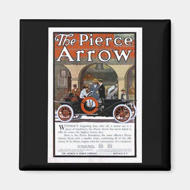 Pierce Arrow Motor Car Magnet (Front)