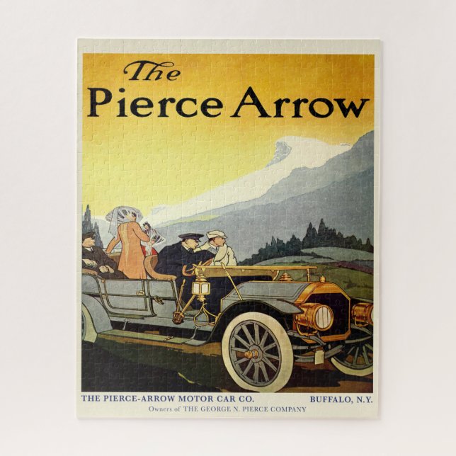 Pierce-Arrow Vintage Car Advertisement Jigsaw Puzzle (Vertical)