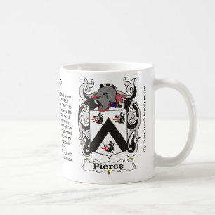 Pierce Family Coat of Arms Mug