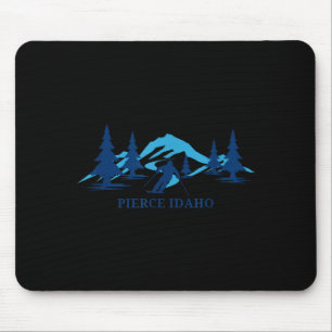Pierce idaho ski resort skiing skier mouse pad