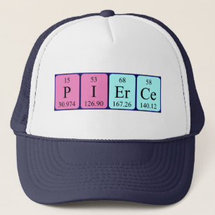 Pierce periodic table name hat