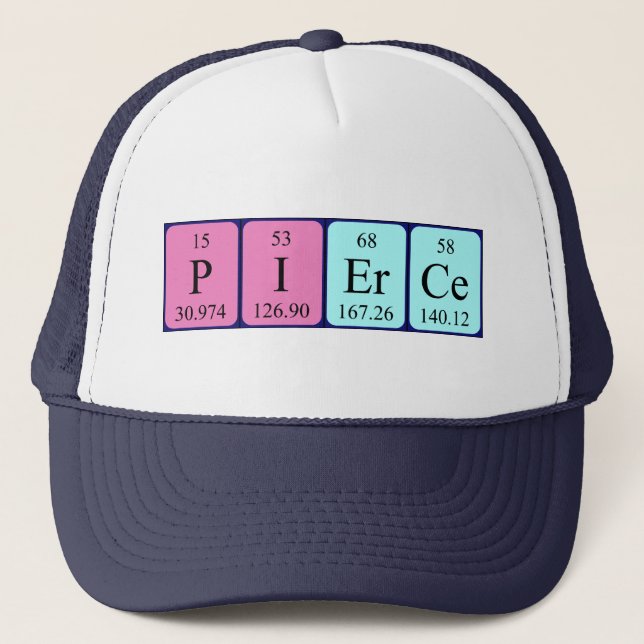 Pierce periodic table name hat (Front)