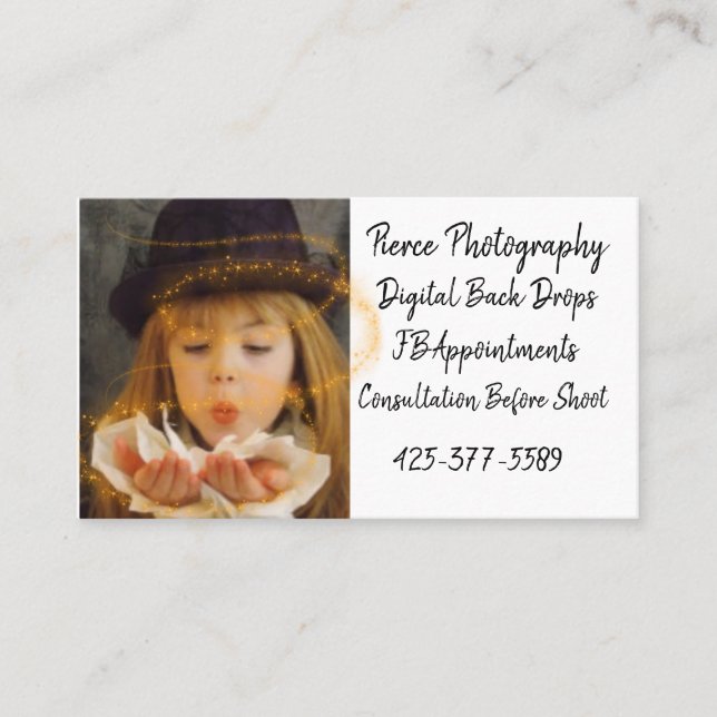 Pierce Photography Business Card (Front)