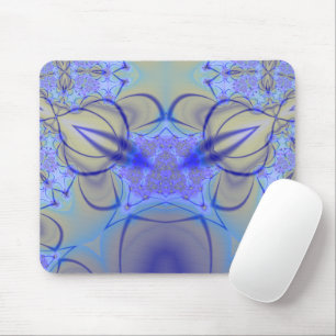 Pierce   Purple and Yellow Fractal Art Mouse Pad
