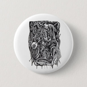 Pierced, by Brian Benson 6 Cm Round Badge