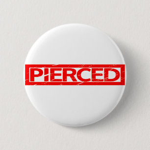 Pierced Stamp 6 Cm Round Badge