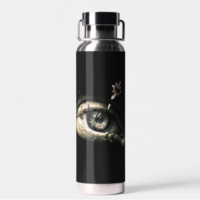 Pierced Vision - Gothic Design Water Bottle (Back)