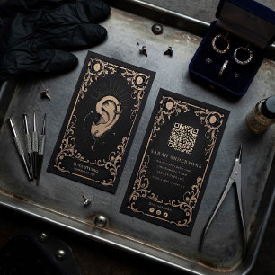 Piercing Artist    Ear Piercing Studio Business Card