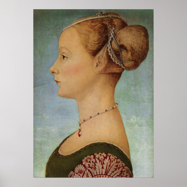 Piero del Pollaiuolo, Portrait of a Young Woman Poster (Front)