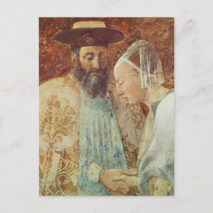 Piero Francesca: Queen Sheba Meeting King Solomon Postcard