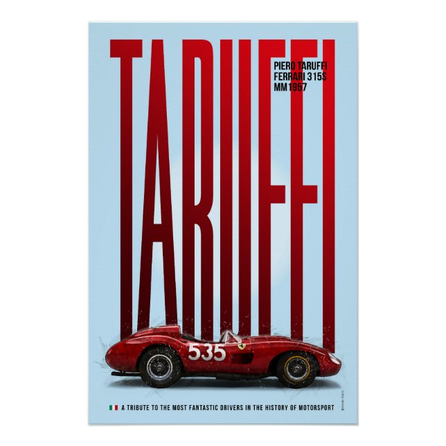 Piero Taruffi Ferrari 315S Tribute  Poster (Front)