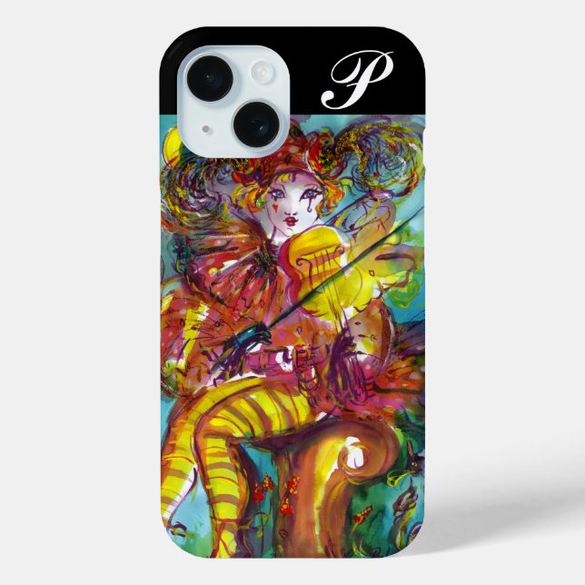 PIERO / Venetian Carnival Night Monogram Case-Mate iPhone Case (Back)