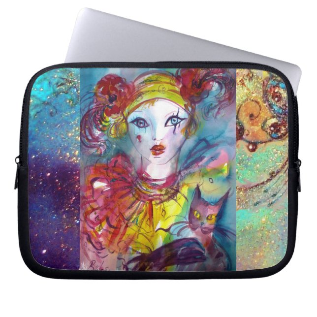 PIERO WITH CAT LAPTOP SLEEVE (Front)