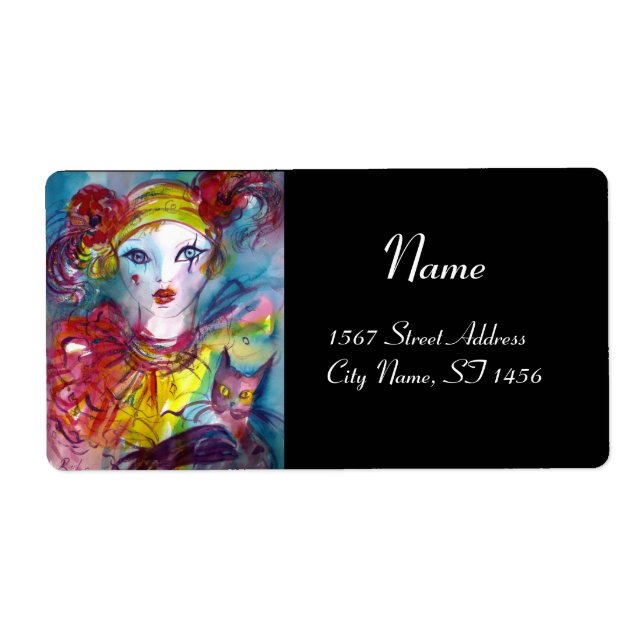 PIERO  WITH CAT  red pink purple yellow black (Front)