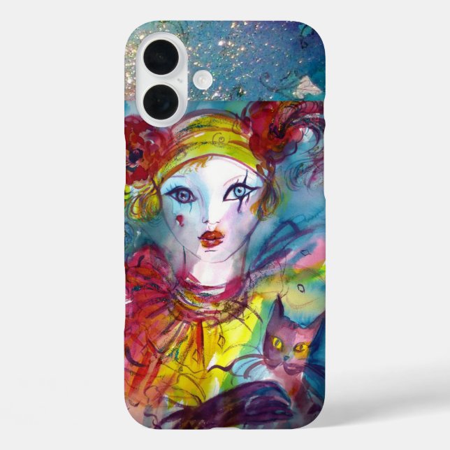 PIERO WITH CAT / Venetian Carnival Case-Mate iPhone Case (Back)