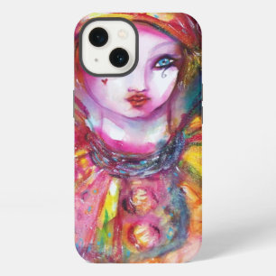 PIERO WITH CAT / Venetian Masquerade Masks iPhone Case