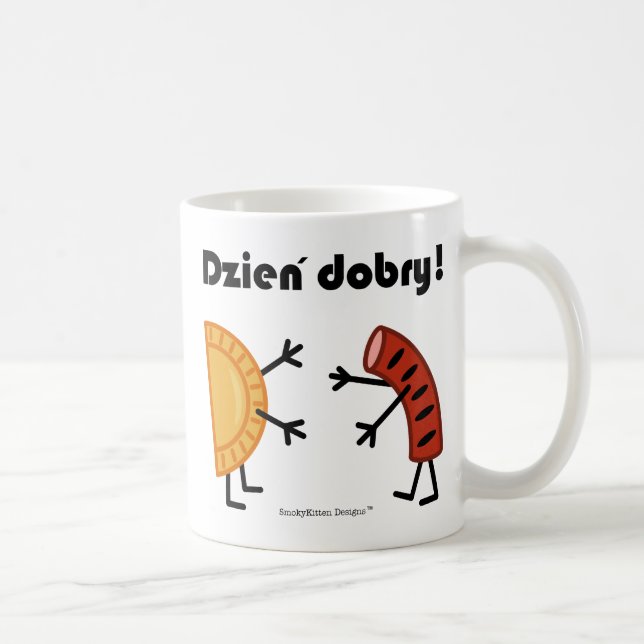 Pierogi & Kielbasa - Customisable Coffee Mug (Right)