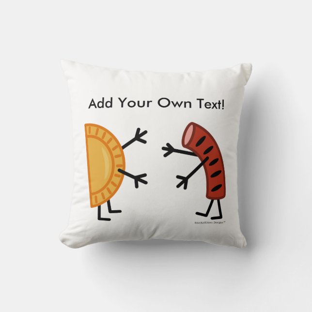 Pierogi & Kielbasa (Customisable) Cushion (Front)
