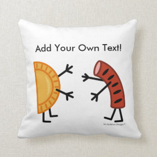 Pierogi & Kielbasa (Customisable) Cushion
