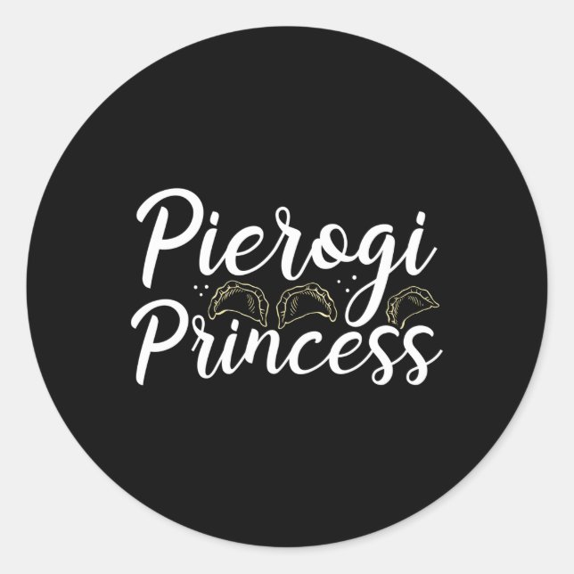 Pierogi Maker Polish Pierogies Poland Pierogi Cutt Classic Round Sticker (Front)