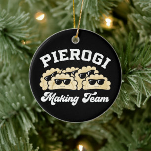 Pierogi Making Team Pierogi Maker Food Polish Ceramic Ornament
