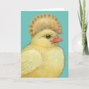 Pierogi Peep Folded Greeting Card