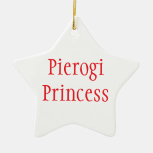 "Pierogi Princess - Merry Christmas 2024" Ceramic Ornament