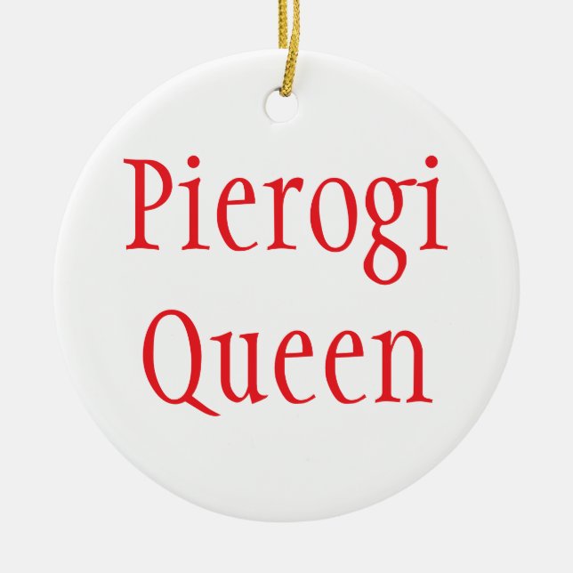 "Pierogi Queen - Merry Christmas 2024" Ornament (Front)