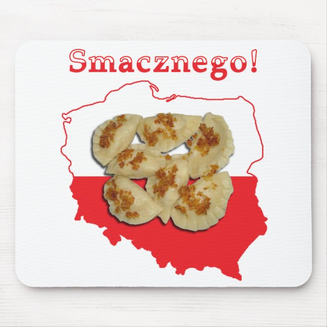 Pierogi Smacznego Polish Map Mouse Pad (Front)