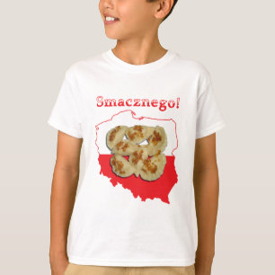 Pierogi Smacznego Polish Map T-Shirt