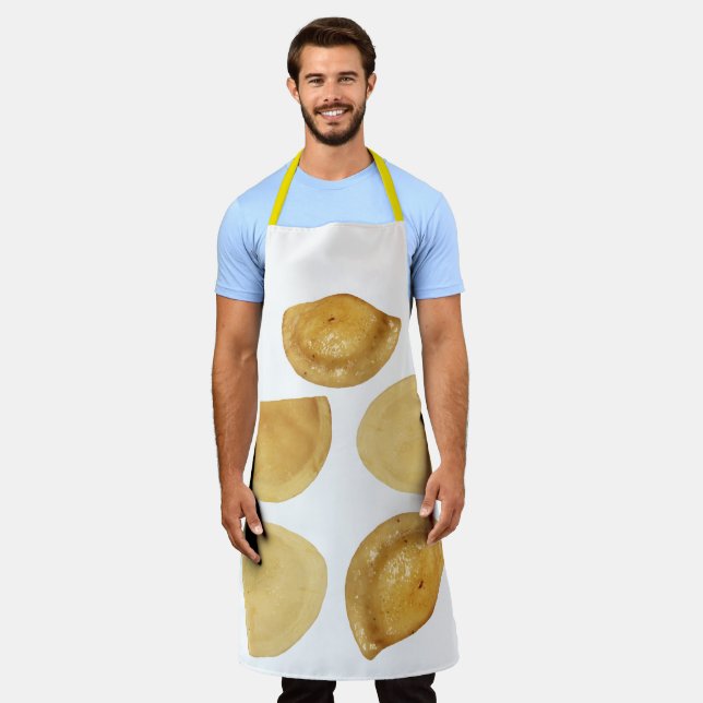 Pierogies for Everyone Apron (Worn)