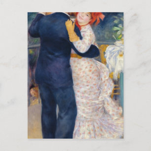 Pierre A Renoir   A Dance in the Country Postcard