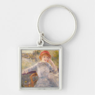 Pierre A Renoir A. Fournaise at The Grenouillere Key Ring
