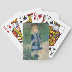 Pierre A Renoir A Girl with a Watering Can Playing Cards