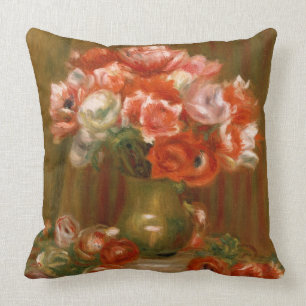 Pierre A Renoir Anemones Cushion