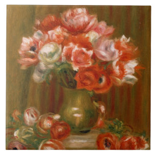 Pierre A Renoir   Anemones Tile